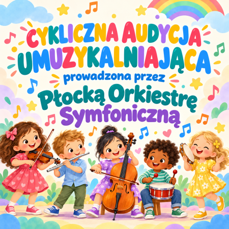 CYKLICZNA AUDYCJA UMUZYKALNIAJĄCA PROWADZONA PRZEZ PŁOCKĄ ORKIESTRĘ SYMFONICZNĄ 